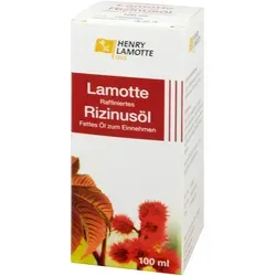 Lamotte Raffiniertes Rizinusöl H.v. 100 ML - Pflanzliches Abführmittel zur kurzfristigen Anwendung bei Verstopfung, ideal zur sanften Unterstützung der Verdauung.