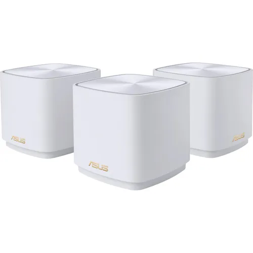 ASUS ZenWiFi XD4 Plus 3er Set - AX1800 Whole-Home Mesh WiFi 6 System, 445m Reichweite mit lebenslanger Sicherheit und einfacher Steuerung