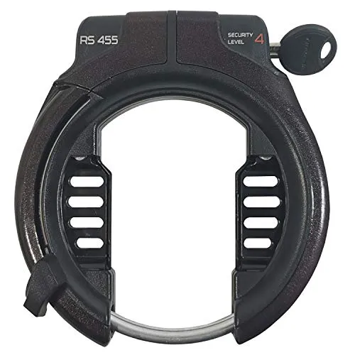 Trelock RS455 Dark Red Fahrradschloss - Fahrradschloss mit 8,5 mm starkem Verriegelungsbügel für mittleres Diebstahlrisiko; patentierter Protect-O-Connect Mechanismus für einfaches Anschließen von Zubehör.