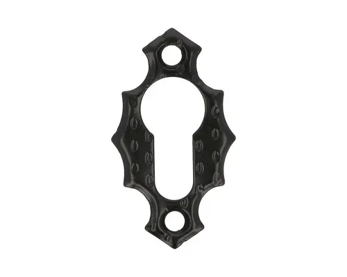 Ms Beschläge - Rosette Schmiedeeisernes Design Bb Pz Tür-möbelrosette Schlüsselrosette Schwarz Profilzylinder