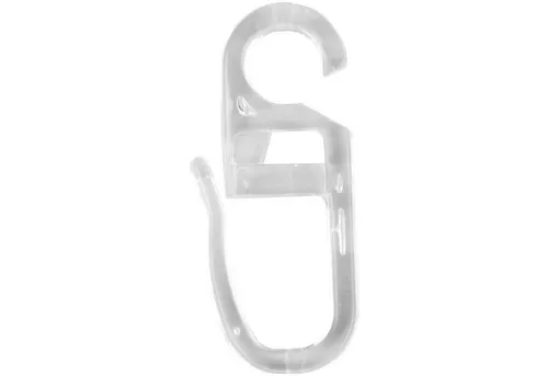 Bestlivings Gardinenstange, 1-läufig, Faltenleghaken - klar - 5mm, Gardinenring (silber) Ø40mm , Gardinenringe Ø40mm inkl. Faltenleghaken