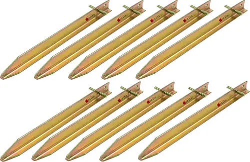 Moritz Stahl T-Profil Hering Zelthering Stahl T-Profil Hering Zelthering Camping 30-40 oder 50 cm (10 Stück, 30 cm)