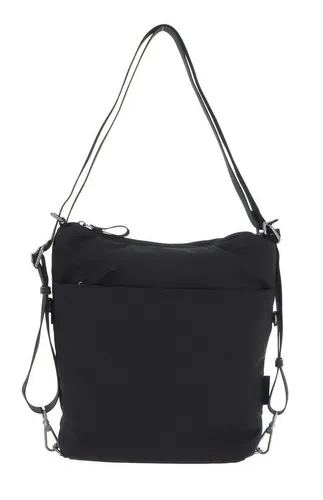 Jost Falun Umhängetasche 34 cm black - Flexibel und wandelbar - Damen-Schultertaschen, wandelbare Tasche, die sich schnell in einen Rucksack verwandeln lässt – ideal für jeden Anlass!