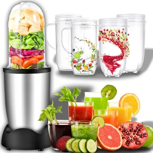 Retoo Standmixer Multifunktional - Standmixer mit 250 W Leistung, leicht zu reinigen und platzsparend - ideal für Smoothies und Milchshakes.