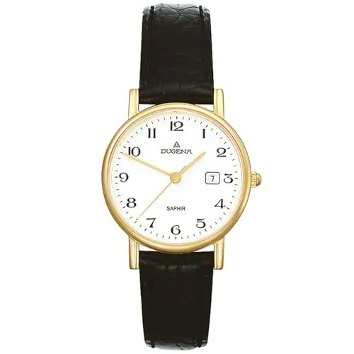 Dugena Damen-Armbanduhr 2171016 Zenit - Elegante Armbanduhr für Damen mit Quarzwerk, Saphirglas und stilvollem Lederarmband – ein zeitloses Schmuckstück für jeden Anlass.