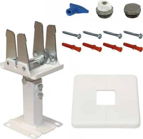 Jabema Standkonsole für Flachheizkörper mit Stopfenset, Heizkörper Befestigung Halterung, Typ B