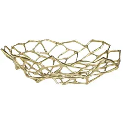 Tom Dixon Bone Bowl Schale Large Messing in beige von Tom Dixon