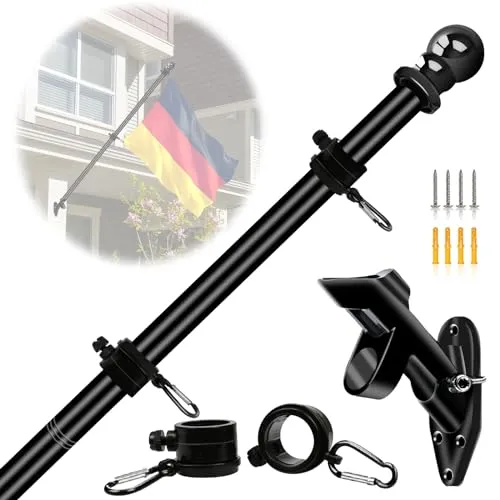 NQ Fahnenmast Stabil 1.5M aus Edelstahl von NQ