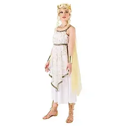W WIDMANN MILANO Party Fashion - Kostüm griechische Göttin - Kostüm-Outfits für Erwachsene, verwandeln Sie sich in eine göttliche Schönheit mit einem bodenlangen Kleid und edlen goldenen Verzierungen.