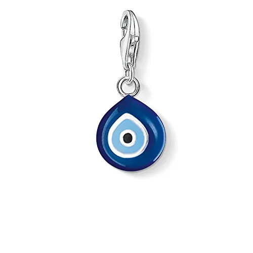 Thomas Sabo Damen Charm-Anhänger Türkisches Auge - Eleganter Charm aus 925 Sterling Silber, ideal für Bettelarmbänder und Ketten. Ein einzigartiges Geschenk für besondere Anlässe.