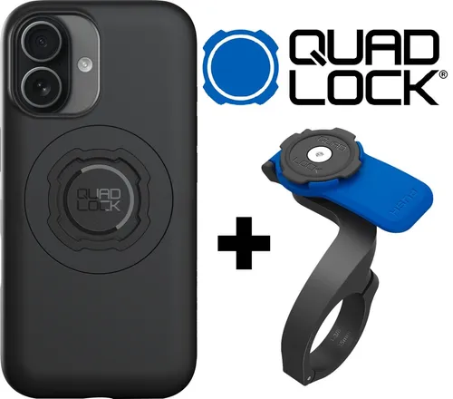 QUAD LOCK MAG Case Fahrrad Handy Hülle + Front Mount für iPhone 16 Plus