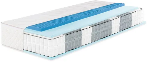 f.a.n. 7-Zonen Boxspring-Matratze mit Thermogel-Auflage (H3, 100 x 200 cm) - Matratzen für erholsamen Schlaf, mit integrierter Thermogel-Auflage für optimale Temperaturregulierung und hohen Komfort.
