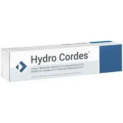 Hydro Cordes Creme - Apothekenpflichtige Creme zur Hautpflege mit 2 mg Allantoin und 20 mg Dexpanthenol, ideal zur Unterstützung der Hautregeneration und Feuchtigkeitspflege.