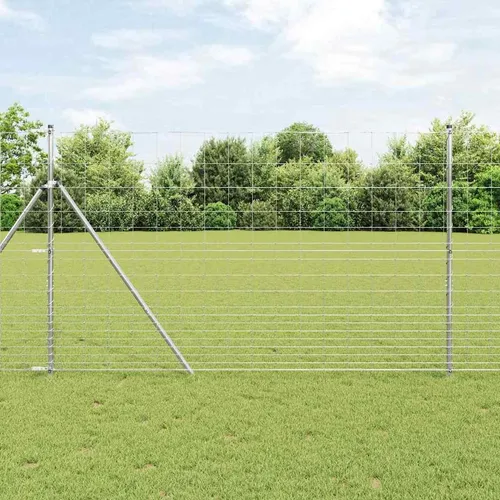 Produktbild vidaXL Wildzaun Grau 1.5 x 10 m aus Stahl