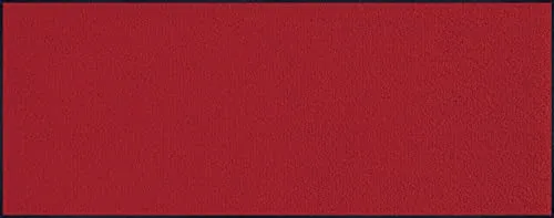 wash+dry by Kleen-Tex Original Uni Fußmatte, rutschhemmend in rot von wash+dry