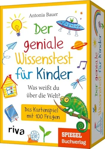 Der geniale Wissenstest für Kinder – Was weißt du über die Welt?: Das Kartenspiel mit 100 Fragen | Ab 8 Jahren. Das Geschenk für Schulanfang, Geburtstag, Weihnachten oder Ostern