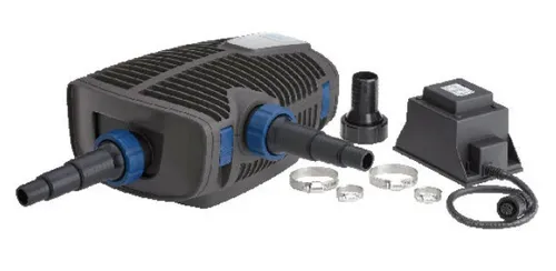 Oase AquaMax Eco Premium 6000 12 Volt - Teichpumpe für Schwimm- und Badeteiche, mit patentiertem zweiten Eingang für Satellitenfilter und Oberflächenskimmer