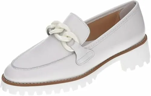 ara Damen Kent Slipper, Cream, 41 EU Schmal - Elegante Leder Slipper für Damen mit bequemem Blockabsatz, ideal für den Alltag und besondere Anlässe.
