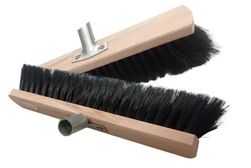 Werkstattbesen 400 mm – Industriebesen mit Metallbefestigung & Mischborsten