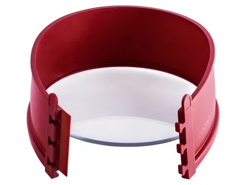 Coox Springform 18 cm mit Glasboden (Dunkelrot) - Kochen & Backen - Praktische Springform mit Glas-Servierplatte für einfaches Servieren und leichte Reinigung, ideal für kreative Backideen.