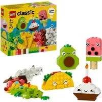 LEGO CLASSIC Kreativer Snack Bauspaß 11039 – Vielseitiges Bauset für Kinder - Entdecke den LEGO Classic Kreativer Snack Bauspaß (11039) für Kinder ab 4 Jahren! Mit bunten Bausteinen und kreativen Charakteren fördert es Fantasie und Problemlösungsfähigkeiten – ideal für stundenlangen Spielspaß!