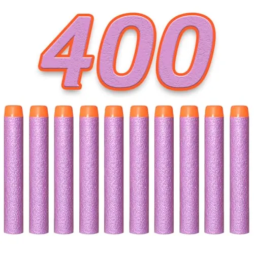 König Design Nerf Pfeile - 400 Stück Nerf Darts Nerf Munition Pfeile Dart Bullets Refill Darts Foam Pfeile für N-Strike Elite Blasters Series Hasbro Fortnite