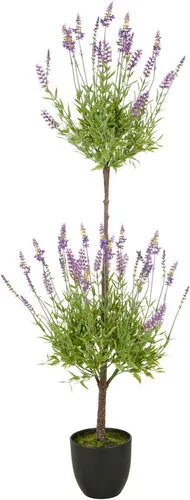 Kunstpflanze Lavendel 120 cm - Künstliche Pflanzen mit filigranen lila Lavendelblüten, ideal für eine pflegeleichte und immer blühende Dekoration in jedem Raum.