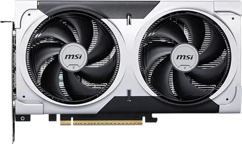 MSI GeForce RTX 5060 Ti 8G Ventus 2X OC Plus - Grafikkarten mit NVIDIA Blackwell-Architektur, die bahnbrechendes Raytracing ermöglicht und durch DLSS 4 die Bildqualität verbessert. Ideal für Gamer und kreative Profis.