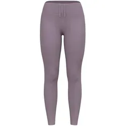 Odlo Essential Warm Lauftight Damen - Grau, Größe L - Laufbekleidung für Damen, hoch geschnitten für optimalen Sitz und Wärme, mit gebürsteter Innenseite und Reißverschlusstasche für Kleinigkeiten. Ideal für kalte Tage.
