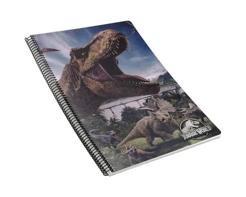 Jurassic World Notizbuch Jurassic World Notizbuch kariert 80 Blatt 4x4 mm Heft A4 Schulheft