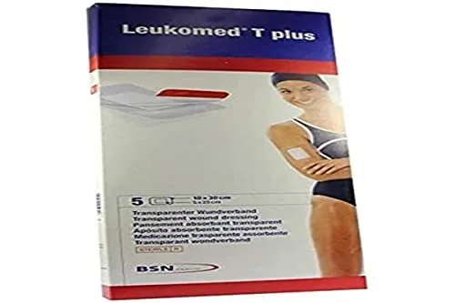 LEUKOMED transp.plus steril Pflaster 10x30 cm - 5 Stück - Erste-Hilfe-Heftpflaster & Verbandsmaterial, hautfreundlich und atmungsaktiv für optimalen Wundschutz.