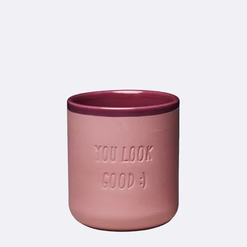 chic.mic GOOD MOOD Porzellantasse (YOU LOOK GOOD) in rot von chic.mic