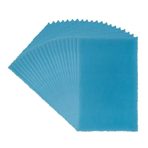 Ideen mit Herz Transparentpapier Aufleger | mit Büttenrand | 9 cm x 14 cm | 130 g/m² | 20 Blatt (blau)