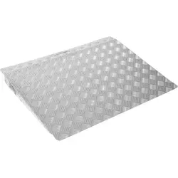 TRUTZHOLM Auffahrrampe für Türschwellen - Aluminium Auffahrrampe für Höhen von 4 bis 12 cm, mit einer Traglast von 250 kg, ideal für Rollstühle, Rollatoren und mehr.