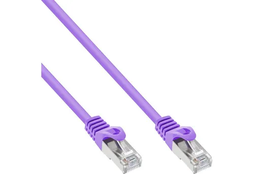 Inline InLine® Patchkabel, SF/UTP, Cat.5e, violett, 2m LAN-Kabel