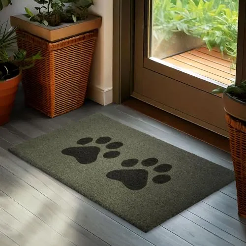 BRUBAKER Fußmatte für Außen und Innen in grau von BRUBAKER