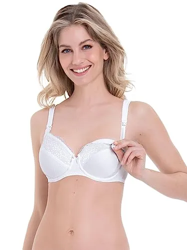 Anita Still-BH Miss Orely Wired Bra Weiß Polyamid I 75 Damen - Eleganter Bügel-Still-BH mit einfacher Einhandöffnung – ideal für Schwangerschaft und Stillzeit. Hochwertiges, anschmiegsames Material sorgt für optimalen Sitz und Tragekomfort.