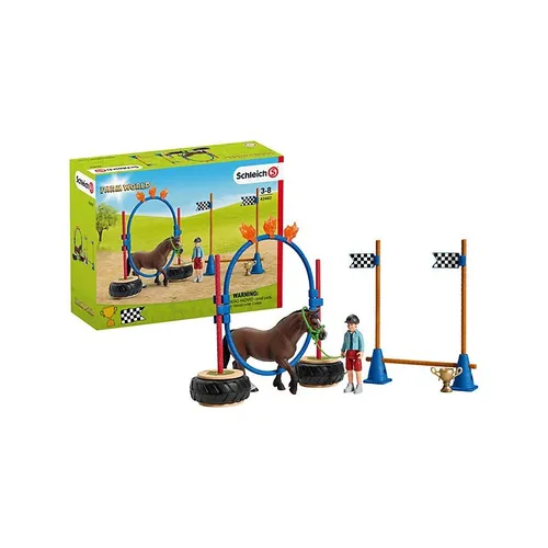 Schleich-42482 Pony Agility Rennen NEU OVP Pony Agility RennenHersteller Nummer
