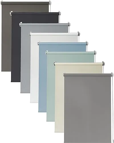 Deco4Me Seitenzugrollo (70 x 160 cm, Taupe) - Blickdicht & lichtdurchlässig - werkzeugfreie Montage ohne Bohren - Jalousien & Rollos für Fenster - Tageslichtrollo, Klemmrollo (Stoffbreite 66 cm)