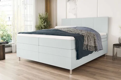99rooms Boxspringbett Orion (Schlafzimmerbett, Bett), 140/160/180 x 200 cm, mit 2 Matratzen und Topper, Bettkasten