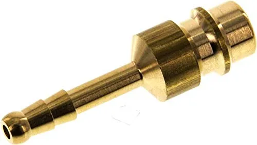 Kupplungsstecker (NW7,2) 4mm Schlauch, Messing Werkstoff:Messing Schlauch Ø innen:4mm