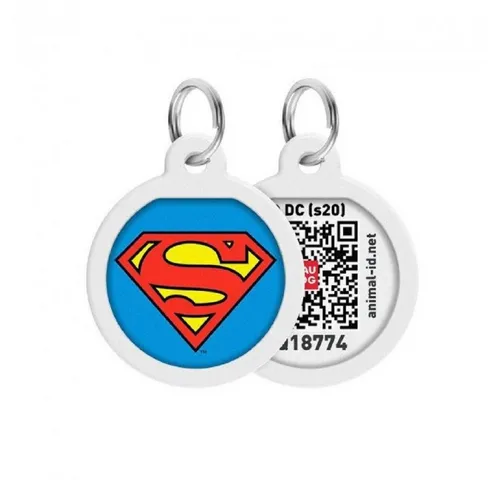 WAUDOG Tier-Halsband Pet ID Tag für Hund Katze mit QR Passport Global Suchsystem