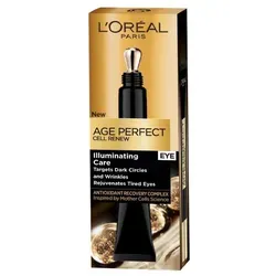 L'Oreal Paris Age Perfect Anti-Falten Augencreme 15ml - Anti-Faltenprodukte für reife Haut, revitalisiert und hellt die Augenpartie auf, mit Hyaluronsäure und Antioxidantien für intensive Pflege.