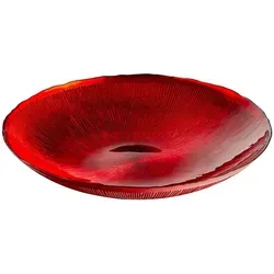 Dekoschale ''Crimson Comet'' von Anton Studio Designs - Ø 39,5 cm - Schalen & Schüsseln, handbemalte Glasoberfläche, vielseitig einsetzbar und ein Blickfang für jedes Zuhause.