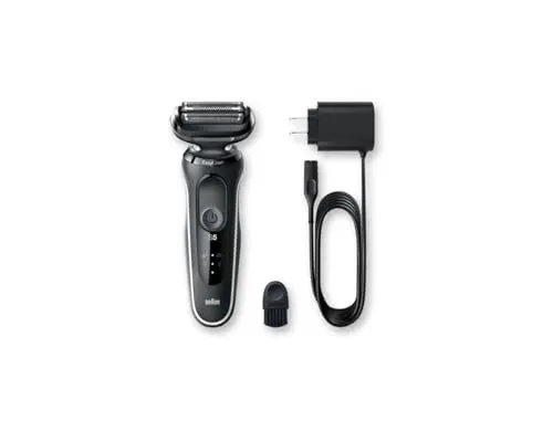 Braun Series 5 51-W1000s Rasierer wet&dry - Herrenrasierer mit abwaschbarem Design, ideal für eine sanfte Rasur unter der Dusche oder im trockenen Zustand. Akkubetrieb für maximale Flexibilität.
