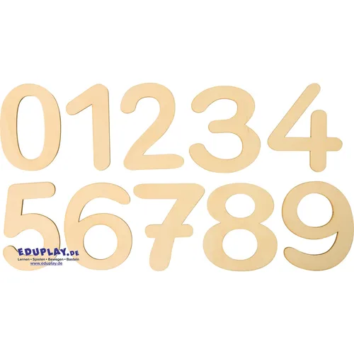 EDUPLAY 120596 Holzzahl 3 (1 Stück)