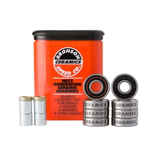 Bronson Speed Co Skateboard-Kugellager aus Keramik, Orange von Bronson Speed Co