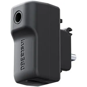 Insta360 X4 Mic Adapter - Mikrofonadapter für Insta360 X4, Aufnehmen und Laden mit USB-C und 3,5mm Anschluss