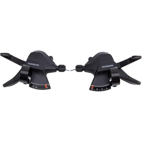 Shimano SL-M315 Fahrrad Schalthebel Rapidfire Plus 3/7-fach - Präzise Schalttechnik für 3/7 Gänge, universell einsetzbar, ideal für eine störungsfreie Fahrt. Robust und in elegantem Schwarz. Perfekt für alle Shimano-Fahrräder.