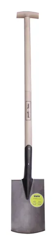 Profibau Bauspaten E-T-Stiel Sandgestrahlt - 55207 - Robuster Spaten mit sandgestrahltem E-T-Stiel, ideal für Garten- und Landschaftsbau, bietet optimale Handhabung und Langlebigkeit.